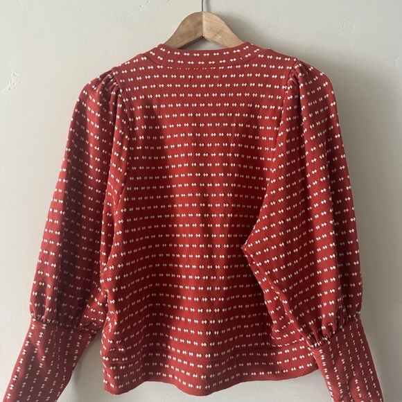 Very cute top, puff sleeve, very soft fabric - Picture 6 of 7